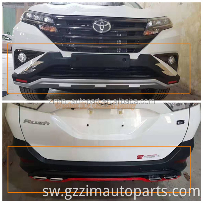 Kukimbilia vifaa vya nje vya gari Mat nyeusi/ chrome kupamba kifuniko cha trim kwa kukimbilia